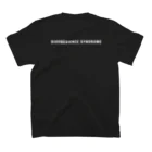 [Yugen's AURORA] official shopの「DISOBEDIENCE SYNDROME」黒素材向け Regular Fit T-Shirtの裏面