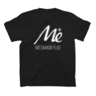 keita屋のMESARION＋ロゴ　文字切り抜きVer（ホワイト） Regular Fit T-Shirtの裏面