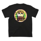 猫ドМさん専用猫グッズのお店　びーにゃんくらぶのニャマビエ～疫病退散～ Regular Fit T-Shirtの裏面