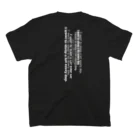 マンモスショップのたくさん眠りたいBLACK Regular Fit T-Shirtの裏面