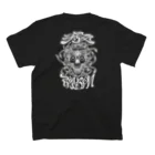 Y's Ink Works Official Shop at suzuriのY'sロゴ Skull T (White Print) Regular Fit T-Shirtの裏面