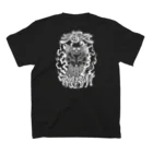 Y's Ink Works Official Shop at suzuriのY'sロゴ Fox T (White Print) Regular Fit T-Shirtの裏面