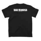 bar_mimosaのMIMOSA テキストバックプリントT（白） スタンダードTシャツの裏面