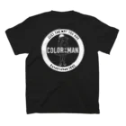 COLOR of the MANのCircle  Logo -black- スタンダードTシャツの裏面