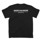 NEVER JUDGE BY LOOKS！のBLACK LIVES MATTER スタンダードTシャツの裏面