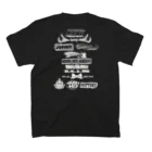 tunralの一人でいさせろロックフェスT(白/両面) スタンダードTシャツの裏面