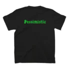 もぶのpessimistic スタンダードTシャツの裏面