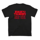 hima&lunaの肉球サンダーズ　ツアーTシャツ スタンダードTシャツの裏面