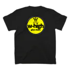 w-high plus starz のw-high  スタンダードTシャツの裏面