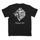 Wolfgang-mcの狼tシャツ　黒 スタンダードTシャツの裏面