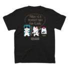 スポーツやら猫やら色々あるお店。の外岩日和。（濃い目の色向け）　ボルダリング　クライミング Regular Fit T-Shirtの裏面