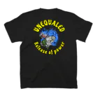 UNEQUALED/VERTEXのウルフマン スタンダードTシャツの裏面