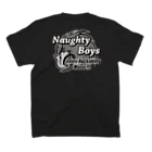 Naughty Boys official storeのNaughty Boys モノクロロゴ スタンダードTシャツの裏面