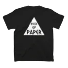 piece of paper skateboardingのpiece of paper skateboarding スタンダードTシャツの裏面