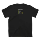 ぷぷぷ屋の試作品の服（黒） スタンダードTシャツの裏面