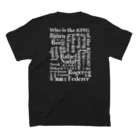 TENNIS JYUNKYの6.TENNIS JUNKYロゴTシャツ Who is the KING2 スタンダードTシャツの裏面