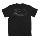 tomo-suのくろねこたーのねたふり スタンダードTシャツの裏面