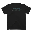 Azul オリジナルアイテムのワンカラーヤドカリ(白抜き) Regular Fit T-Shirtの裏面