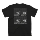 愛棋堂の振り飛車党美濃囲い スタンダードTシャツの裏面