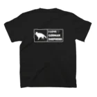 ショップNYONYOのシェパードTシャツ スタンダードTシャツの裏面