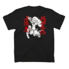 T-jet's Illustration...の我佛慈悲亦懲悪！（モノクロ） Regular Fit T-Shirtの裏面