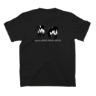 牛&ハムスターのお店の牛飼いT 夕焼けシンプル スタンダードTシャツの裏面