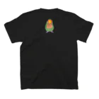 鳥の巣のコザクラインコのスイカ君 スタンダードTシャツの裏面