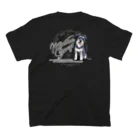 オリジナル工房プリントンのミニチュアシュナウザー前後イラスト プリント Regular Fit T-Shirtの裏面