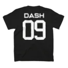 EGL online shopのDASH-09 白ロゴ スタンダードTシャツの裏面