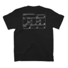 DX 直売所のI love DX + 機械学習プロジェクトキャンバス Tシャツ (dark) スタンダードTシャツの裏面