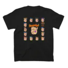 koyubiのこゆび君とそのファミリー スタンダードTシャツの裏面