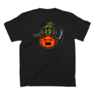 ナチュラルサトシのめへのスケアクロウとジャック・オー・ランタン（バックプリント） スタンダードTシャツの裏面