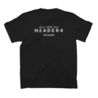 header4のHEADER４背面ロゴ スタンダードTシャツの裏面
