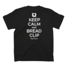 kg_shopの[☆両面] KEEP CALM AND BREAD CLIP [ホワイト] Regular Fit T-Shirtの裏面