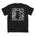 片翼の片翼猫 ホワイト Regular Fit T-Shirtの裏面