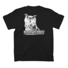 有限会社サイエンスファクトリーのBIRDS OF PREY clear ベンガルワシミミズクver. Regular Fit T-Shirtの裏面