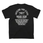 HOUSE DANCE MANIAの【2022ss】House Ride　Winged wheel スタンダードTシャツの裏面