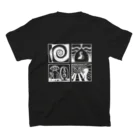 太陽の眼の太陽の眼 文字絵SP(白/前・背面) スタンダードTシャツの裏面