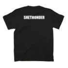 瀬崎のプレスリーのShetmonderロゴ入り【両面しろ】 スタンダードTシャツの裏面