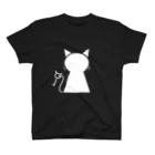 無水屋の鍵穴っぽい猫 (白猫) Regular Fit T-Shirt