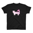 ユキヒョウのお店のユキヒョウ　ピンク柄 Regular Fit T-Shirt
