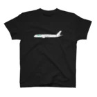 SHOP by bonustraxxのShuCREAM Airlines シュッとしたフライト ダークカラー スタンダードTシャツ