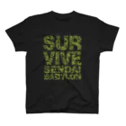 SURVIVESENDAIBABYLON@鈴木無花果のZUNDA-BUDS CAMO LOGO スタンダードTシャツ