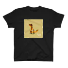 【全盲の絵描き】オバケのタムタムの【全盲の画家】きたきつね スタンダードTシャツ