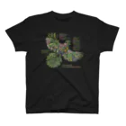 雁花工房（寄付アイテム販売中です）のWild plants of HOTOKENUMA-wetlands（色付き） スタンダードTシャツ