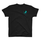 motchamのヤモリ シルエット ロゴ (  ルミナスブルー ) スタンダードTシャツ