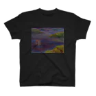 サラのアートTシャツの湖上の家　House in Water スタンダードTシャツ