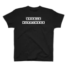 ダブルハピネスのブロックブラックハピネス Regular Fit T-Shirt