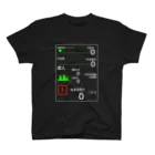 73号室の無気力病モニター(黒) Regular Fit T-Shirt