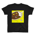 さかたようこ / サメ画家のカレーの中と外で視線を交わす前のサメ/出会う前 スタンダードTシャツ